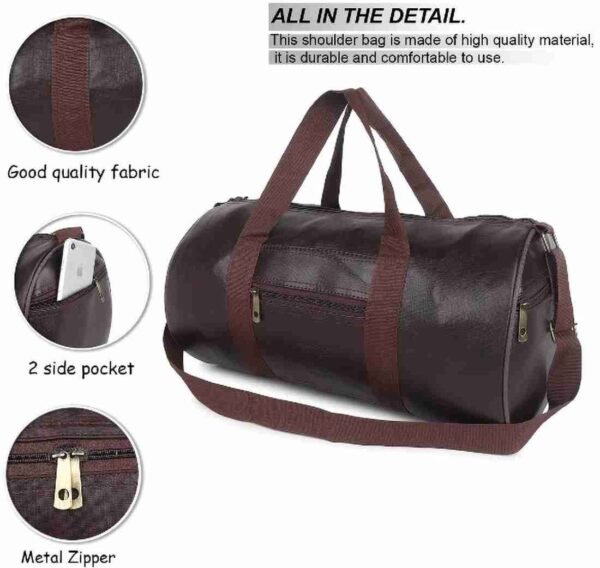 Leather Duffle Bag - Image 4