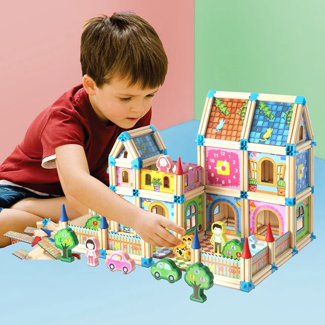 128 PCS Building Blocks - For Kids 6