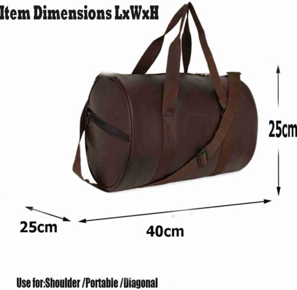 Leather Duffle Bag - Image 8