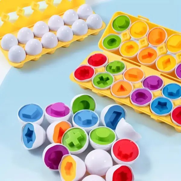 Shapes / Numbers sorting egg set