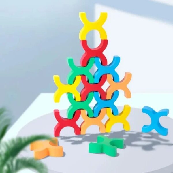 15 pcs wooden balancing blocks - Image 3