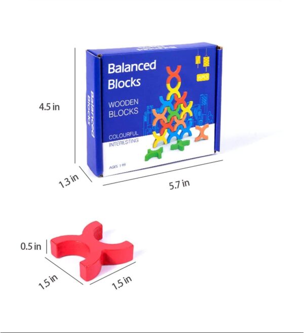 15 pcs wooden balancing blocks - Image 5