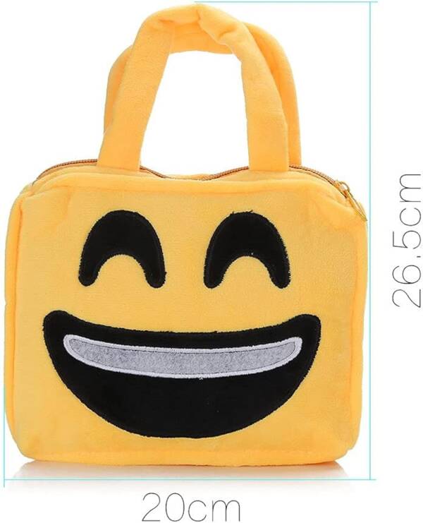 Yellow Emoji plush Bag - Image 9