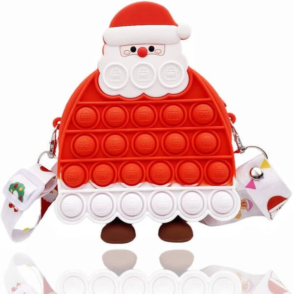 Santa pop it sling bag with accessories - Image 3