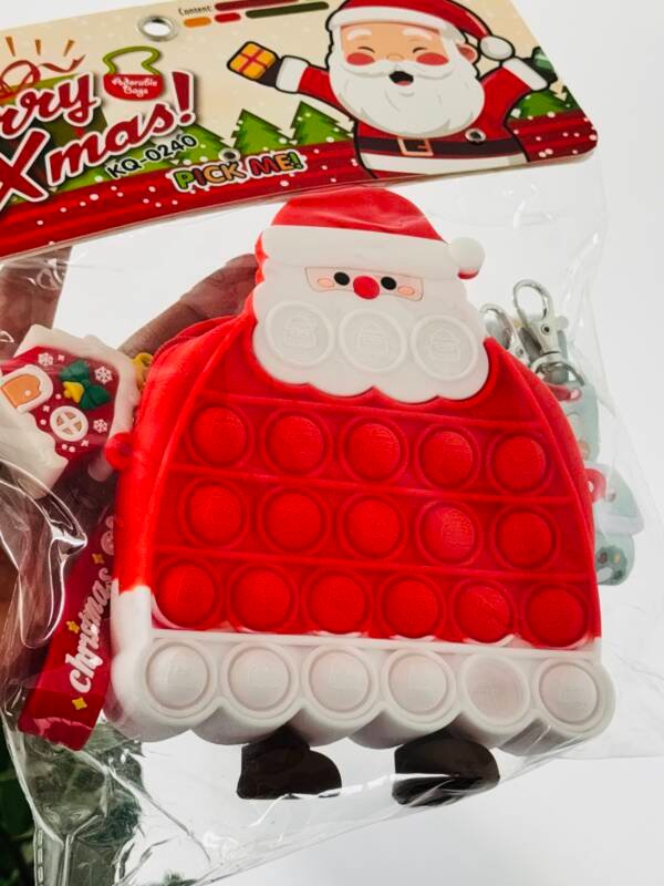 Santa pop it sling bag with accessories - Image 5