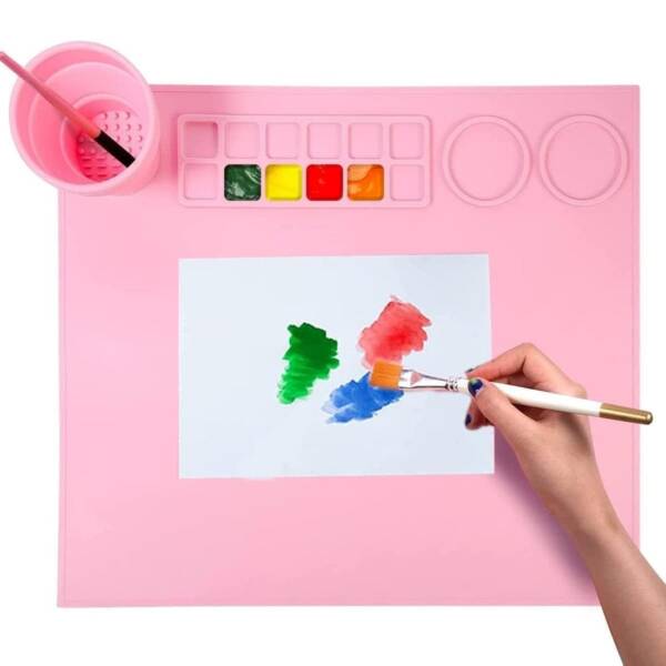 Silicone Painting mat [Pink color]