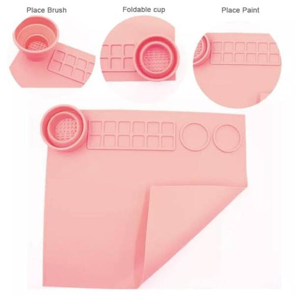 Silicone Painting mat [Pink color] - Image 4