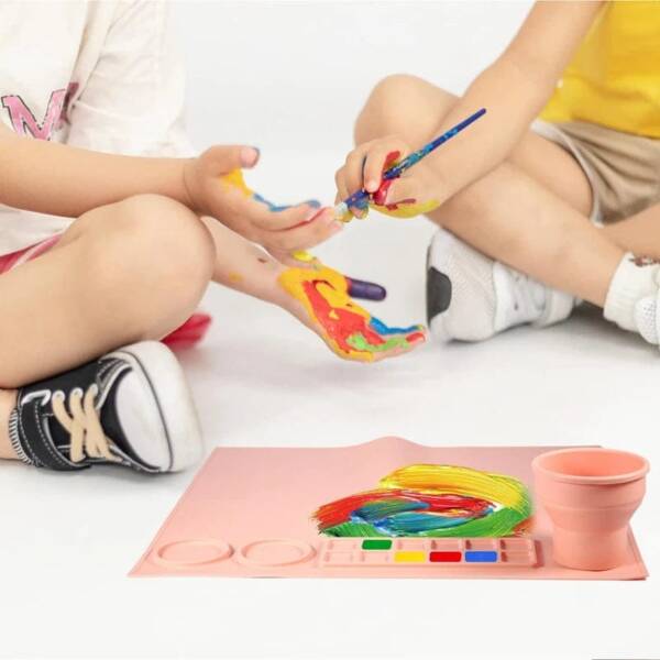 Silicone Painting mat [Pink color] - Image 5