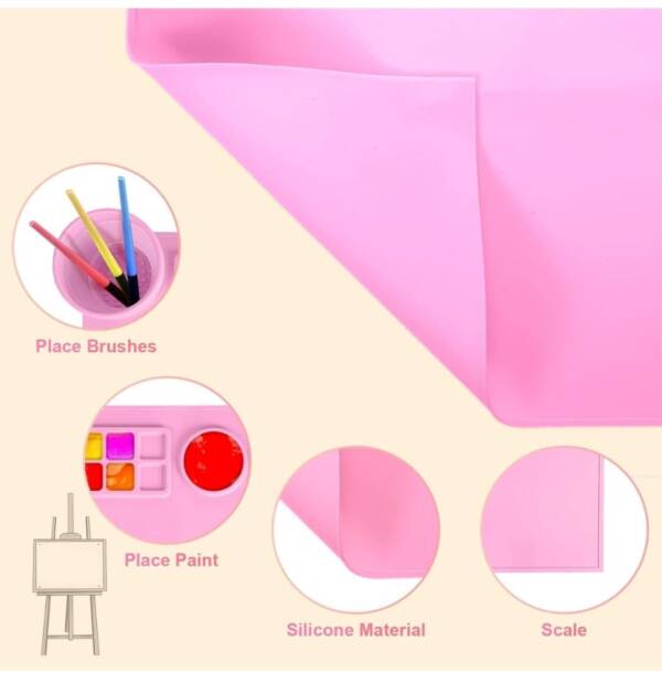 Silicone Painting mat [Pink color] - Image 10