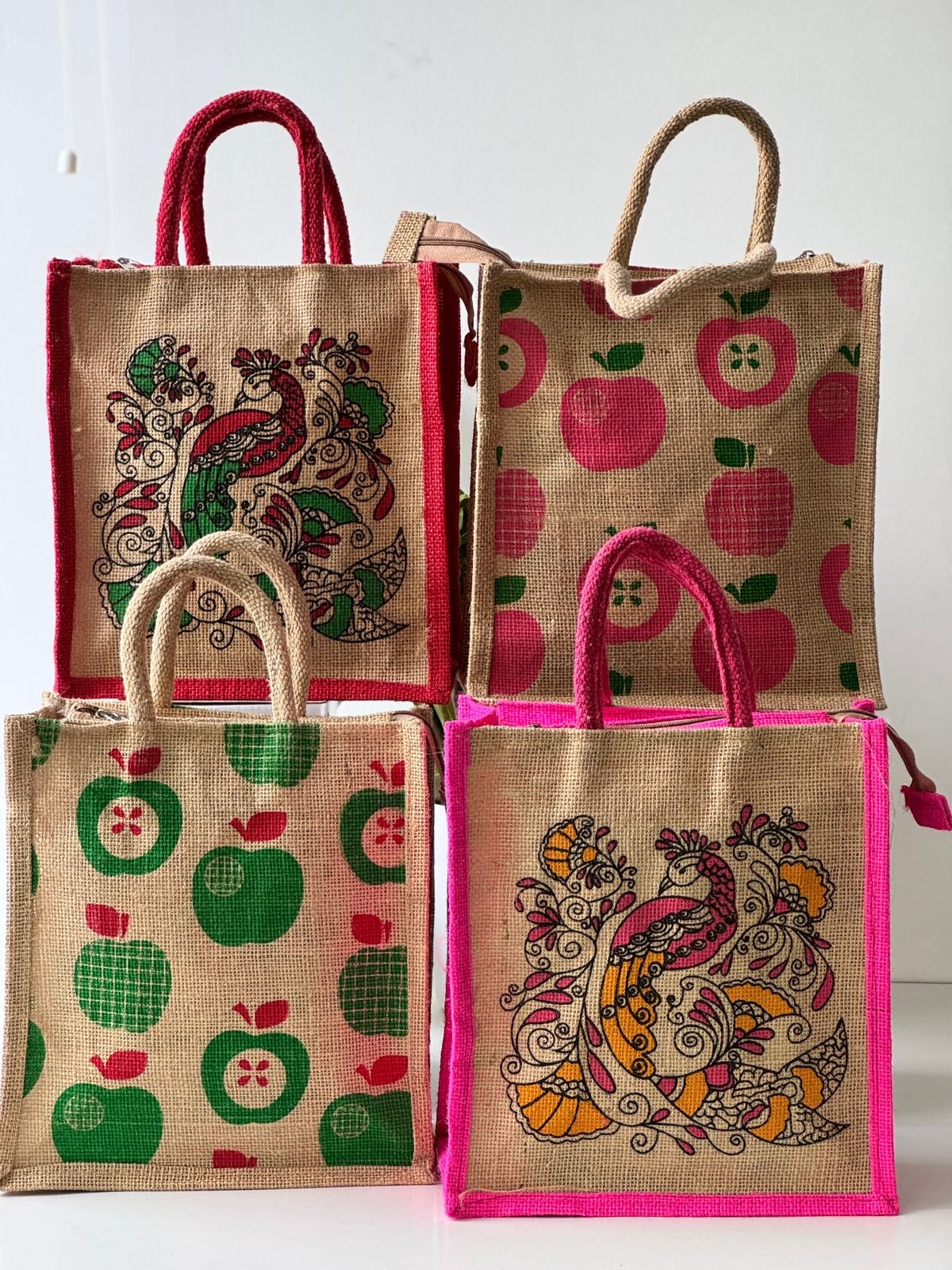 HUFFKINS★PInk Eco Jute Shopping Bag Union Jack Eco Jute Shopping Bag | Cotswolds Accessory
